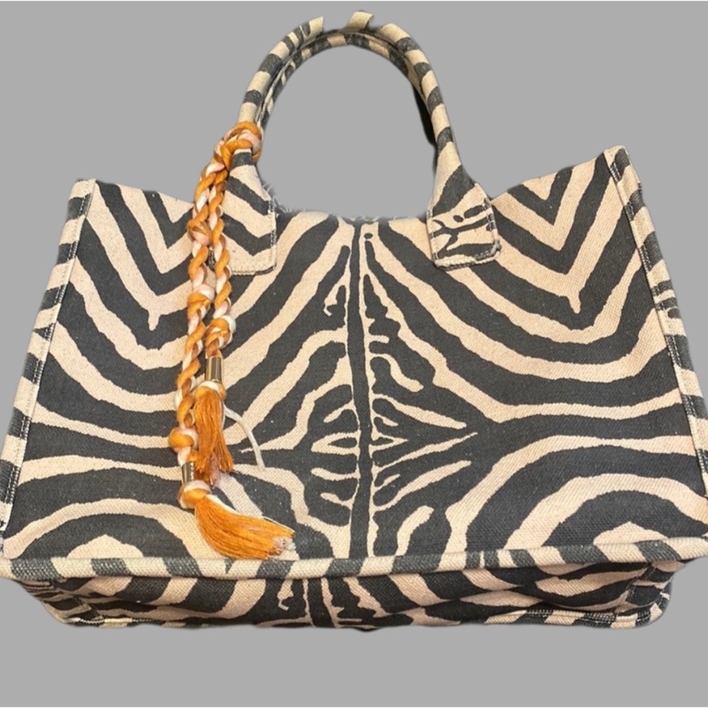 Vince Camuto Orla Tote Zebra Print